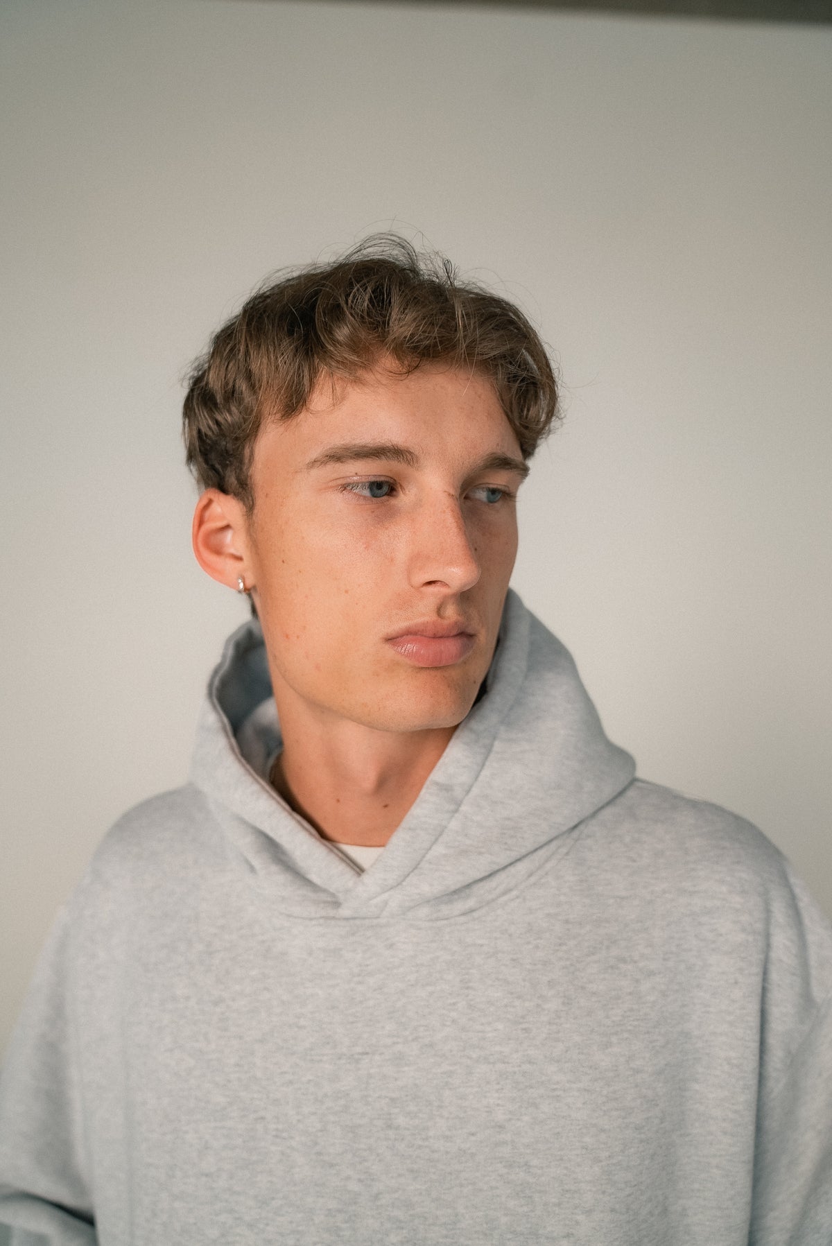 krew hoodie in grey