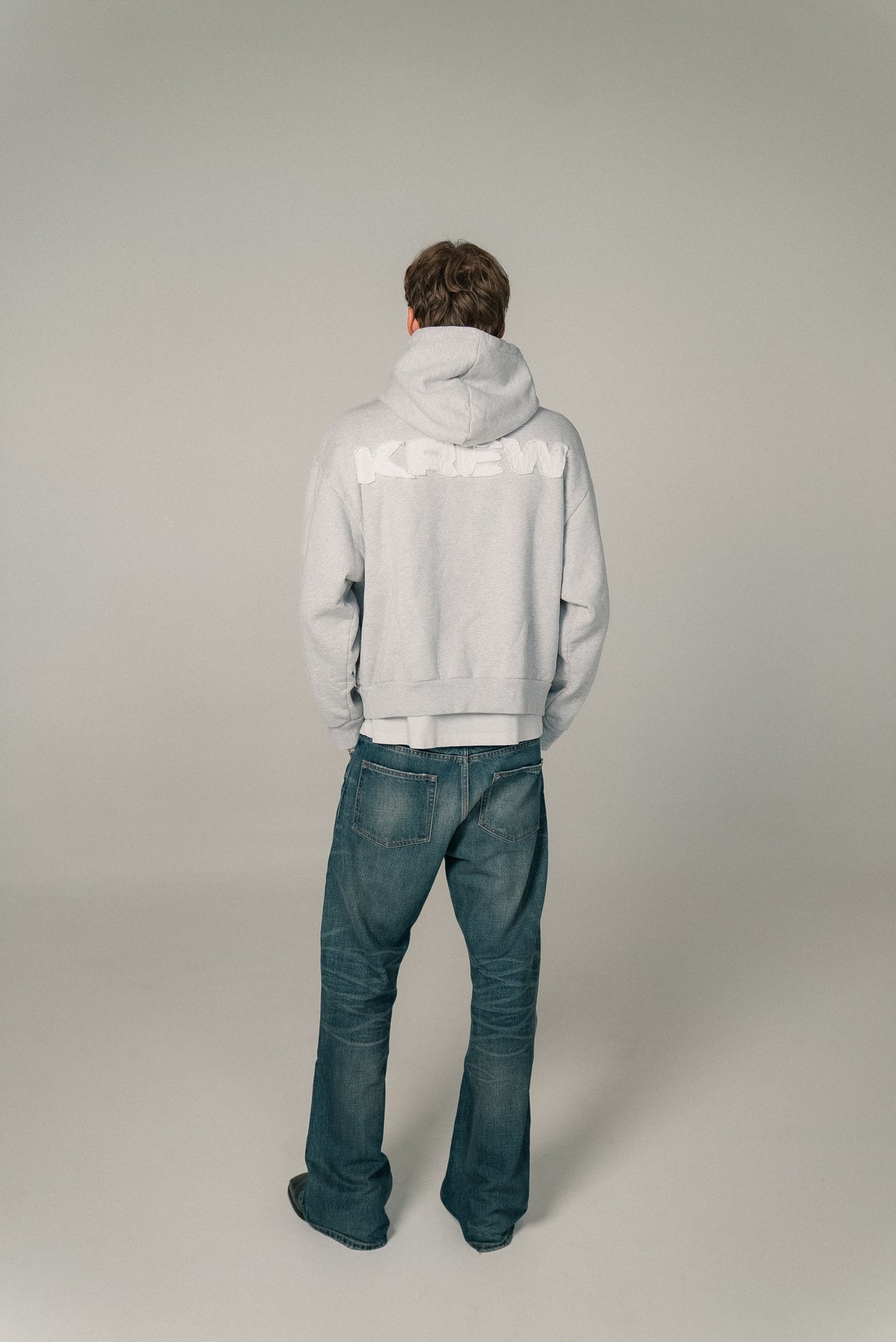 krew hoodie in grey