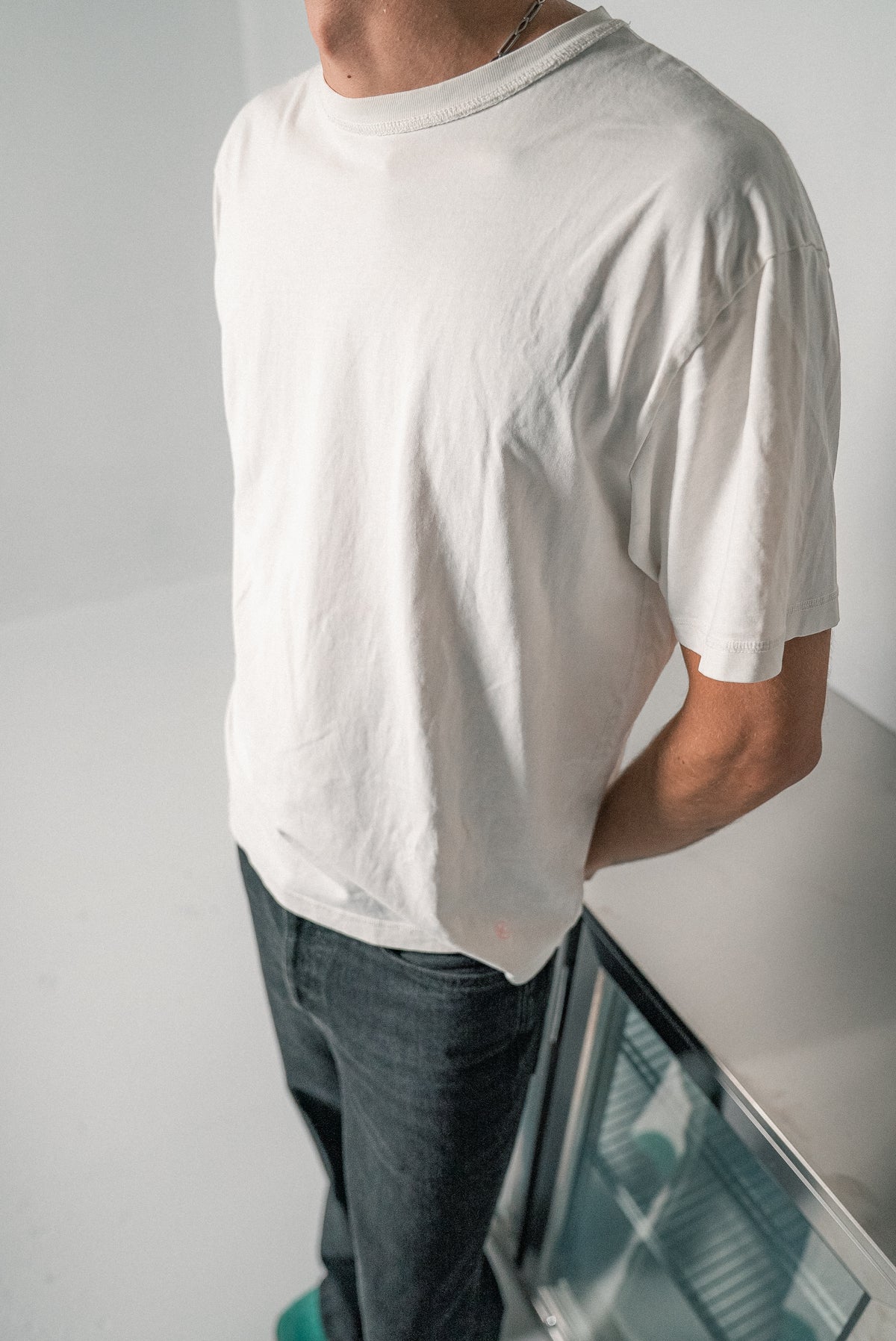 krew tee in white